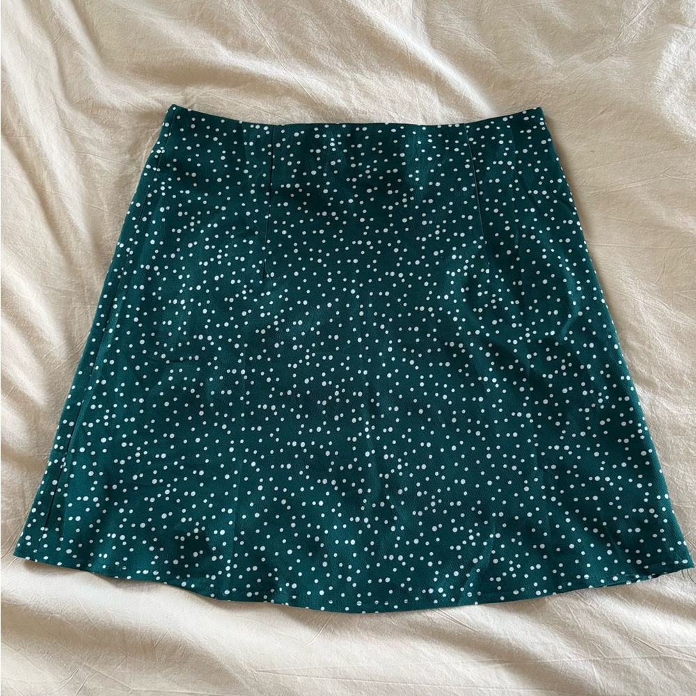 Princess Polly Green A-Line Mini Skirt for Night Out